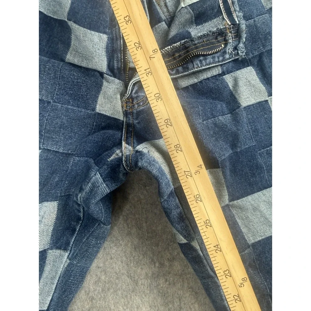 Track Women's Window Patch Jeans, Size 13/14, Blue Denim,‎ Flared